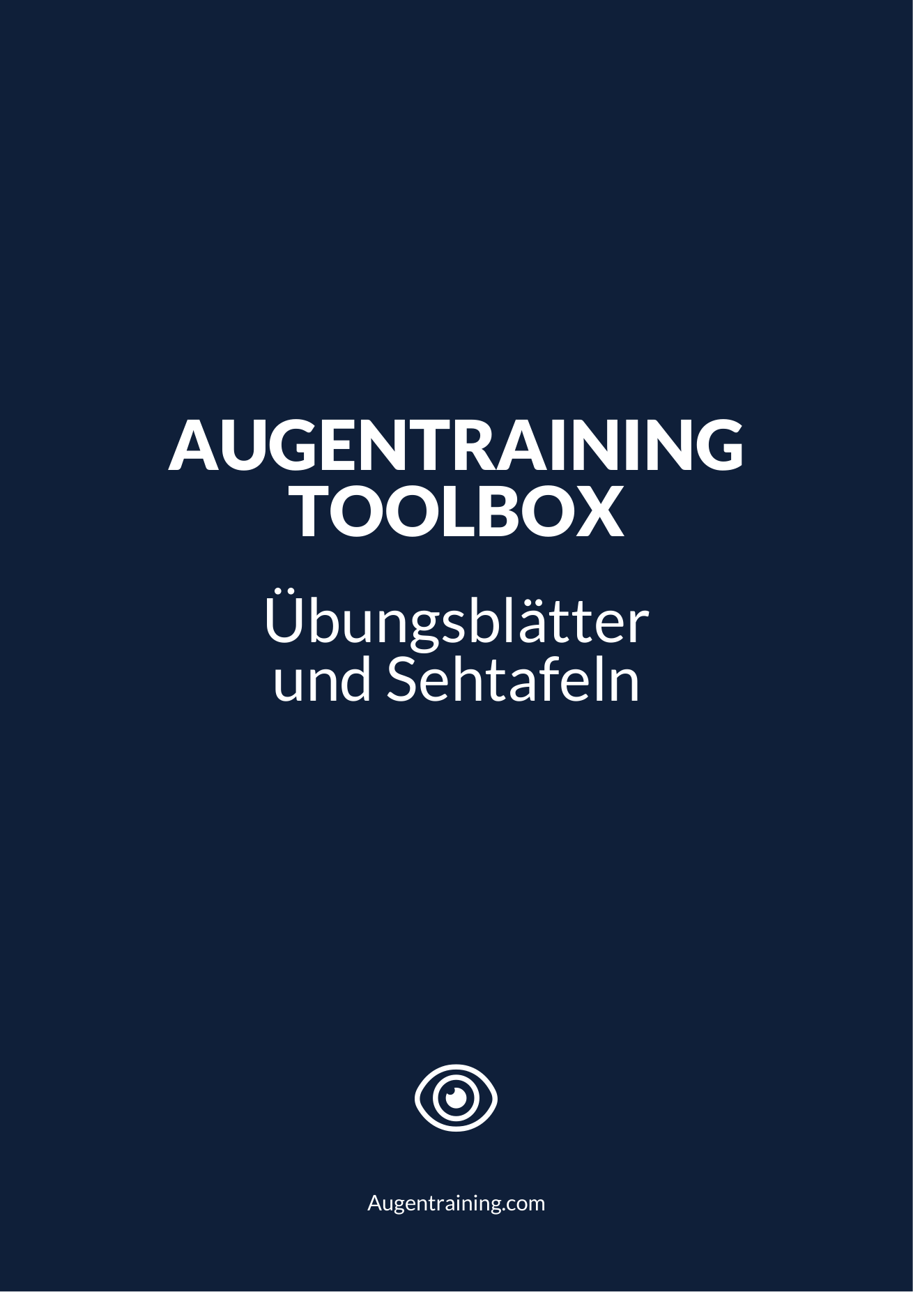 Cover der kostenlosen Augentraining-Toolbox mit Sehtafeln