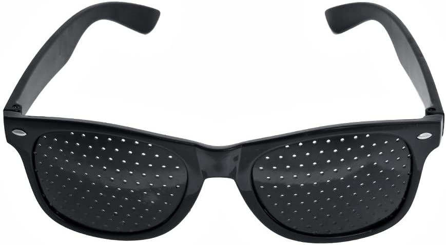 Klassische Rasterbrille mit punktförmigem Lochraster