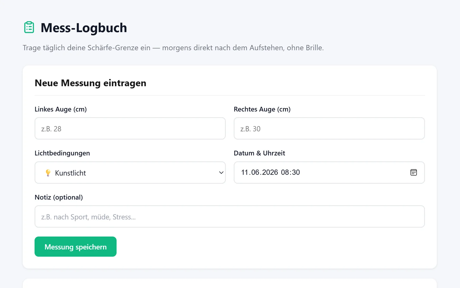 Mess-Logbuch